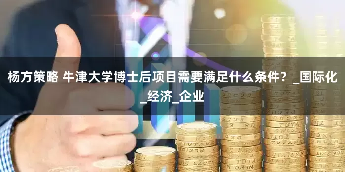 杨方策略 牛津大学博士后项目需要满足什么条件？_国际化_经济_企业